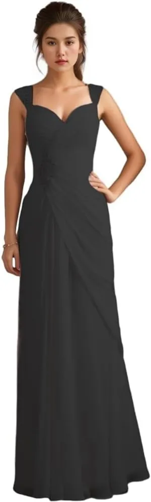 a-line Gowns for Mother of The Bride Spaghetti Strap Brides Maid Dress with Beaded