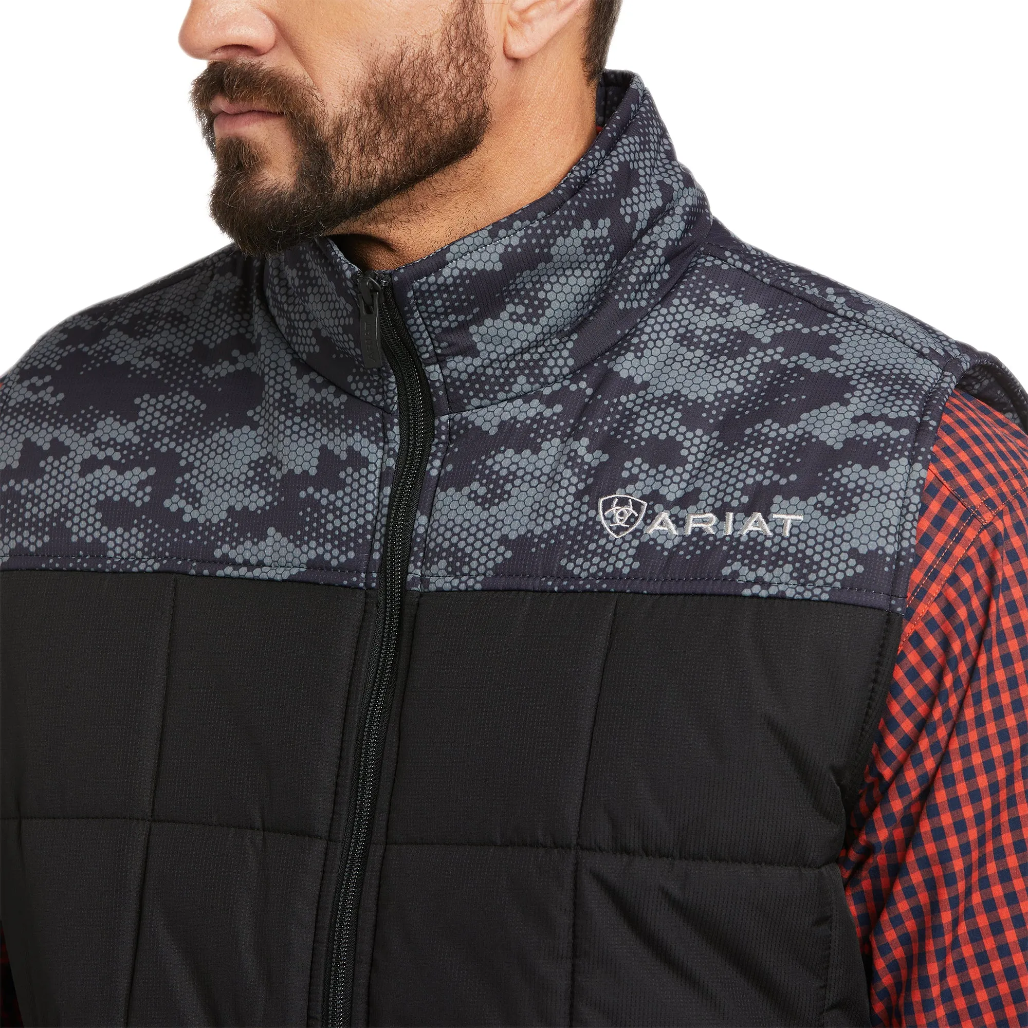 Ariat Men's Crius Black Digi Camo Conceal Carry Insulated Vest 10037548