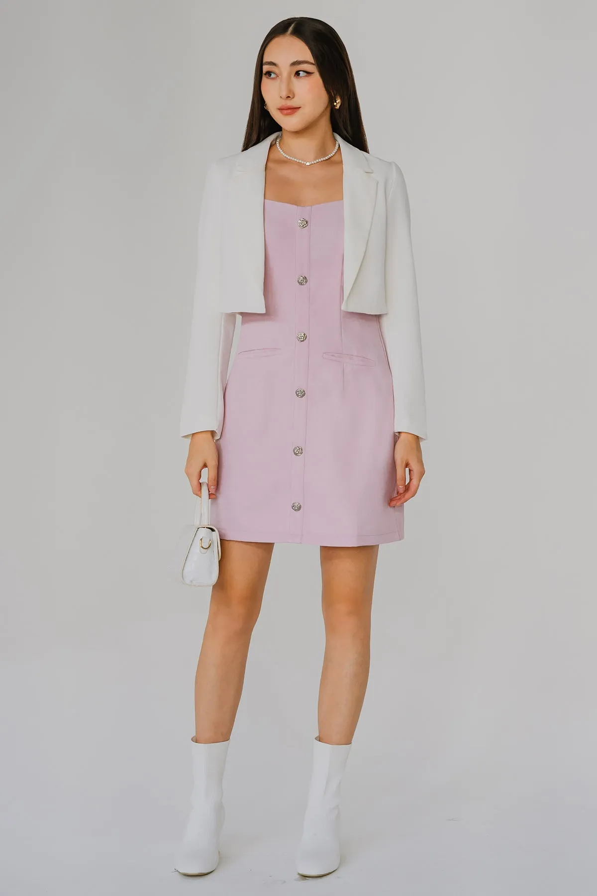 Camellia Tailored Dress (Ballet Pink)