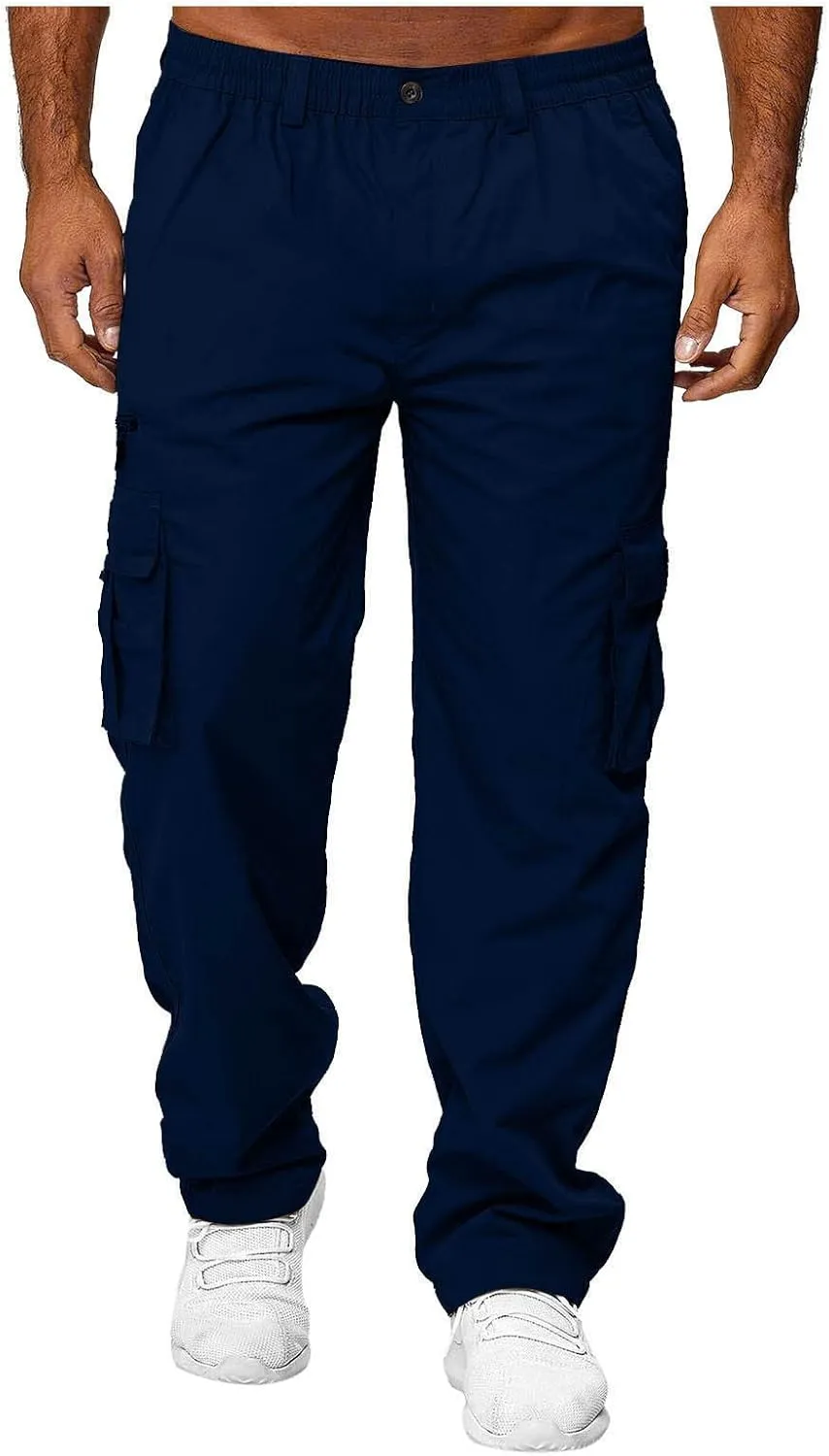 DuDubaby Men's Sports Casual Jogging Trousers Lightweight Hiking Work Pants Outdoor Pant
