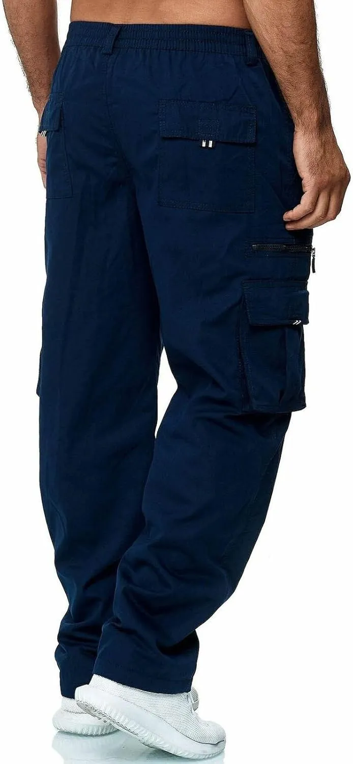 DuDubaby Men's Sports Casual Jogging Trousers Lightweight Hiking Work Pants Outdoor Pant