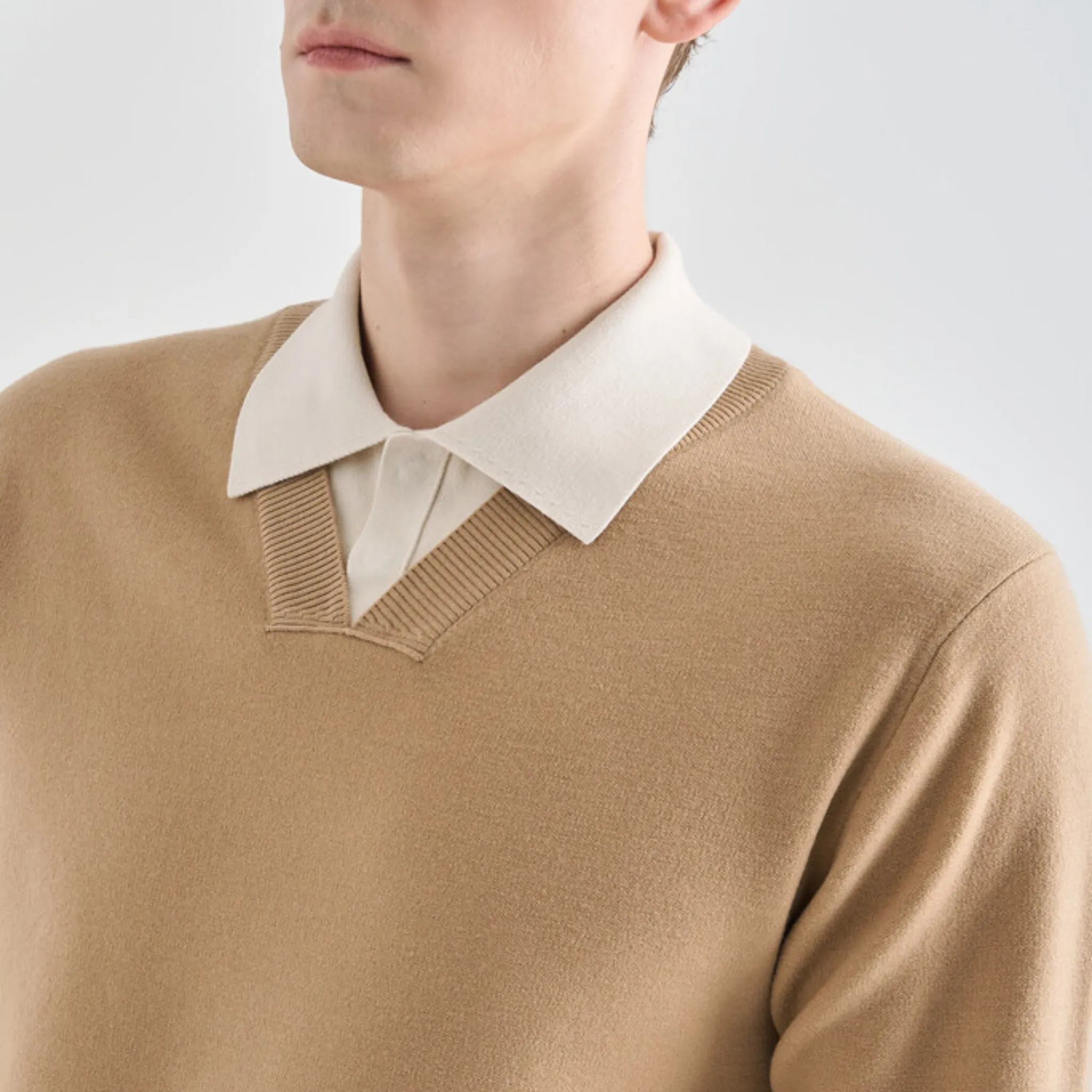 Lanvin Blanc Wool Blend Top