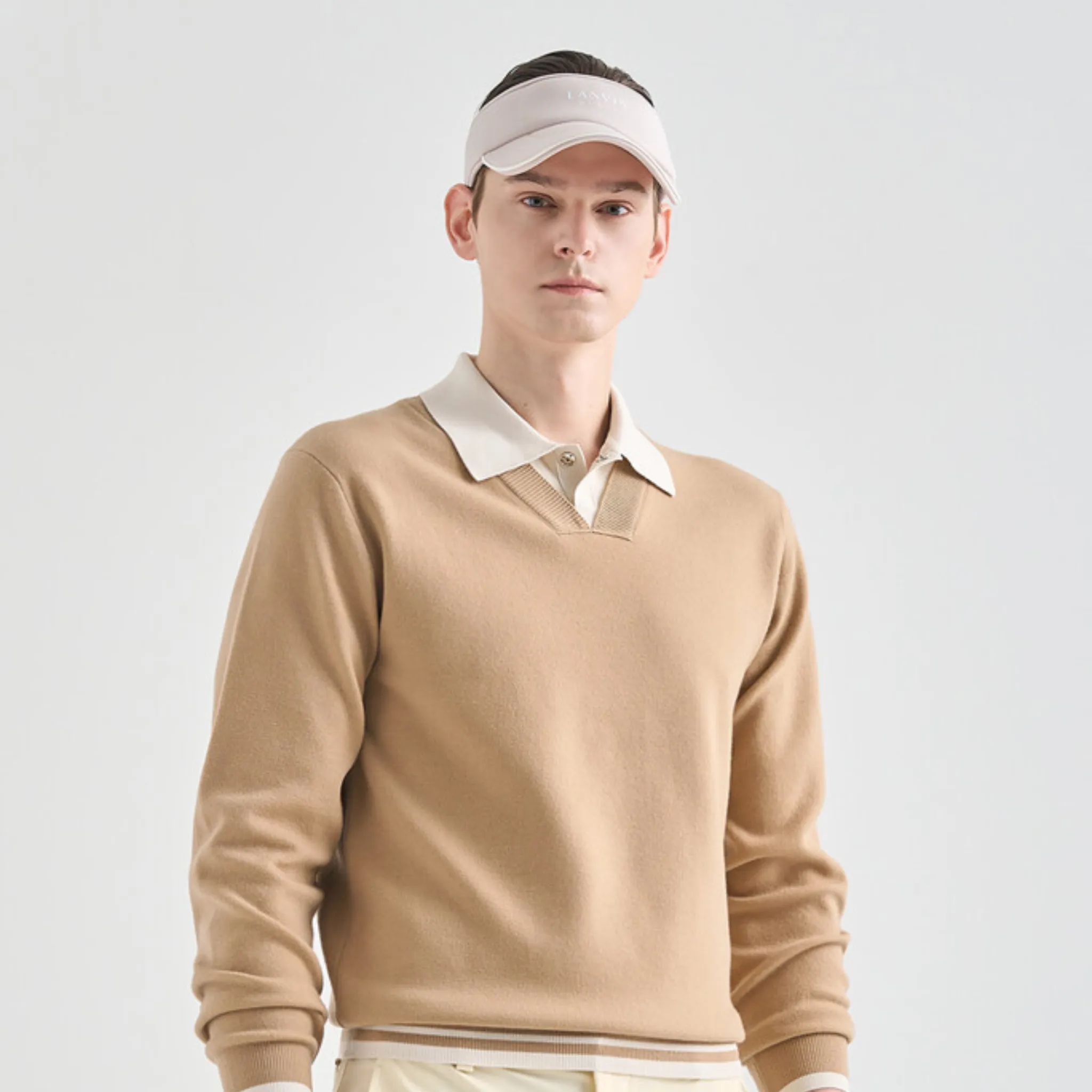 Lanvin Blanc Wool Blend Top