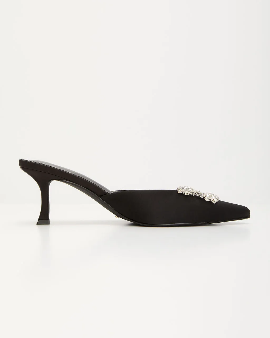 Lets Dance Rhinestone Buckle Mule