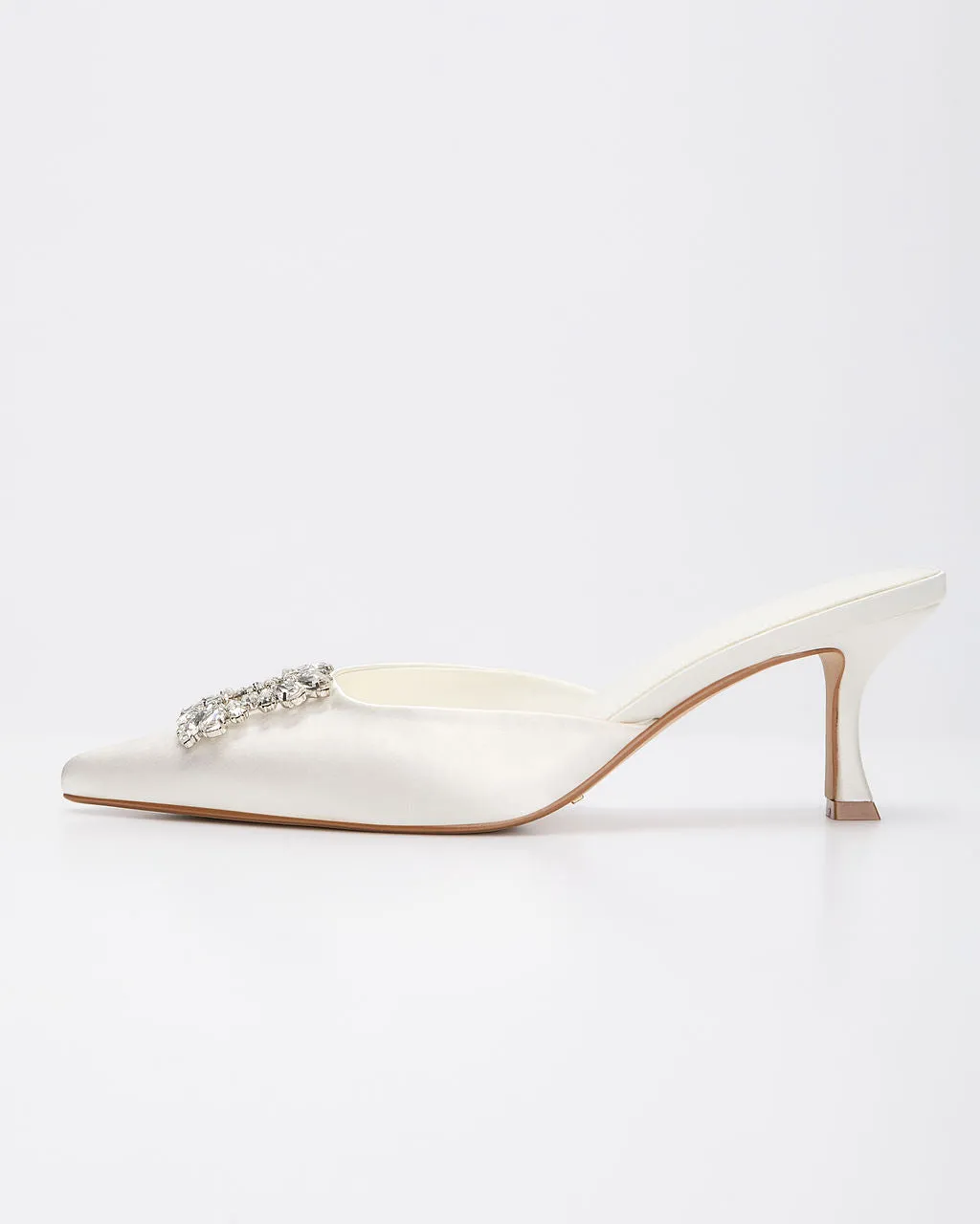 Lets Dance Rhinestone Buckle Mule