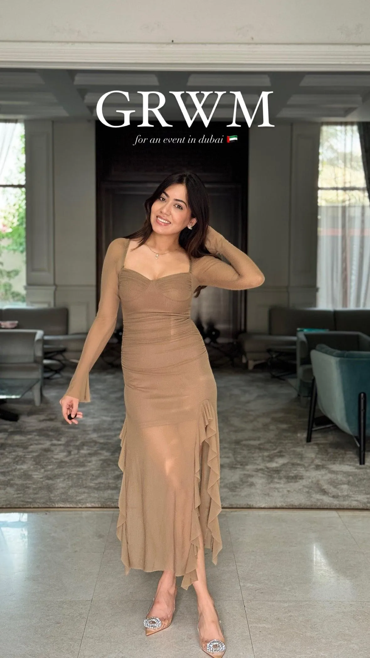 Lolita Ruffled Bodycon Maxi Dress