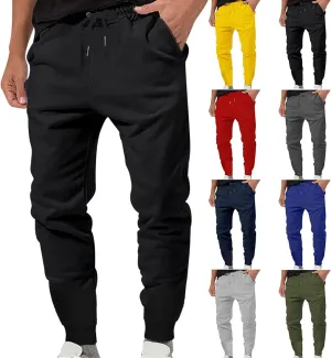 Men's Athletic Joggers Pants Lightweight Slim Fit with Pockets for Jogging Running Workouts Daily Wear