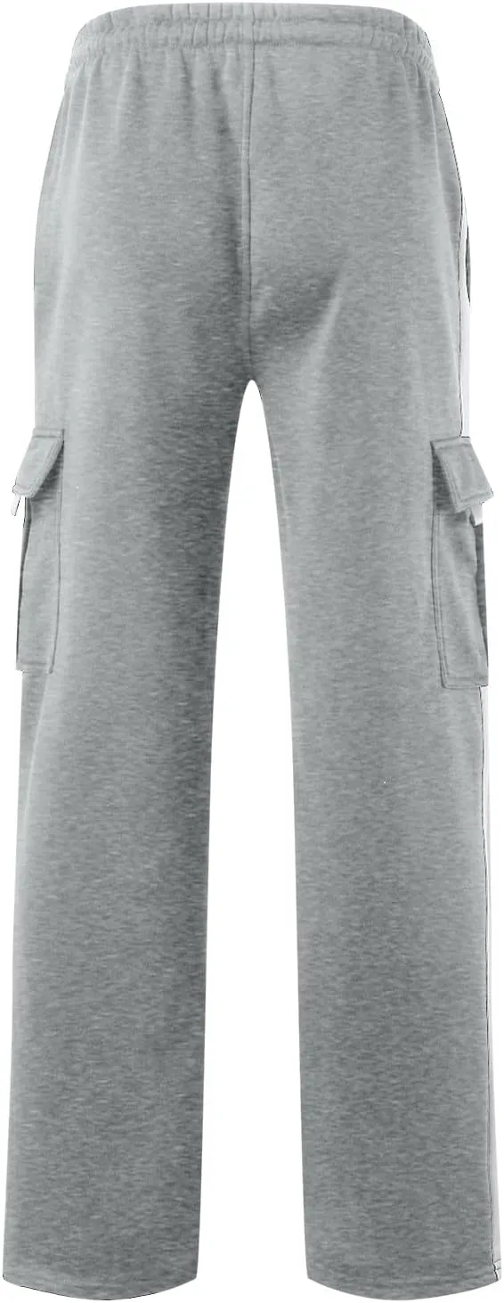 Mens Pants Joggers with Pockets, Casual Sweatpants, Drawstring Chino Pants Track Jogging Outdoor Cargo Pants