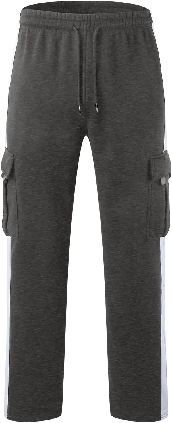 Mens Pants Joggers with Pockets, Casual Sweatpants, Drawstring Chino Pants Track Jogging Outdoor Cargo Pants