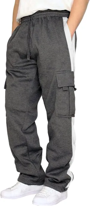 Mens Pants Joggers with Pockets, Casual Sweatpants, Drawstring Chino Pants Track Jogging Outdoor Cargo Pants