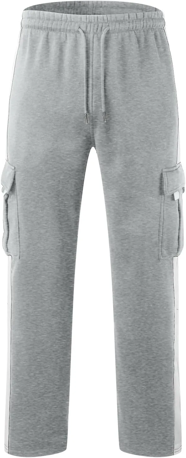 Mens Pants Joggers with Pockets, Casual Sweatpants, Drawstring Chino Pants Track Jogging Outdoor Cargo Pants