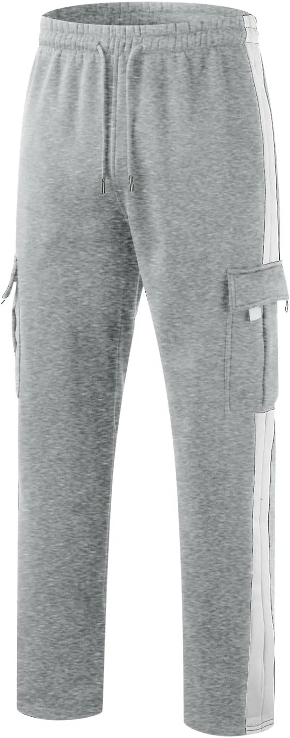 Mens Pants Joggers with Pockets, Casual Sweatpants, Drawstring Chino Pants Track Jogging Outdoor Cargo Pants