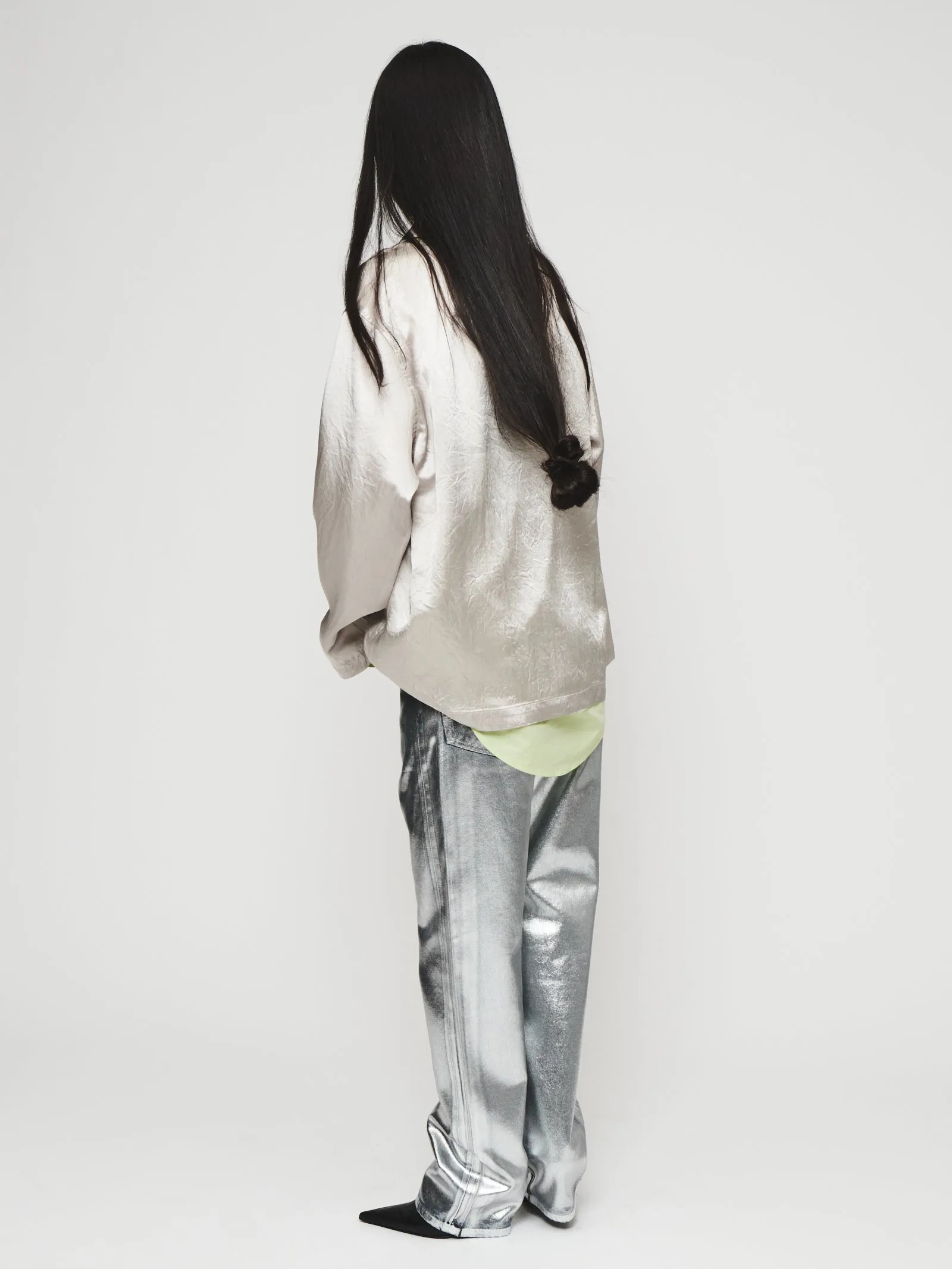 Pajama Shirt in Champagne