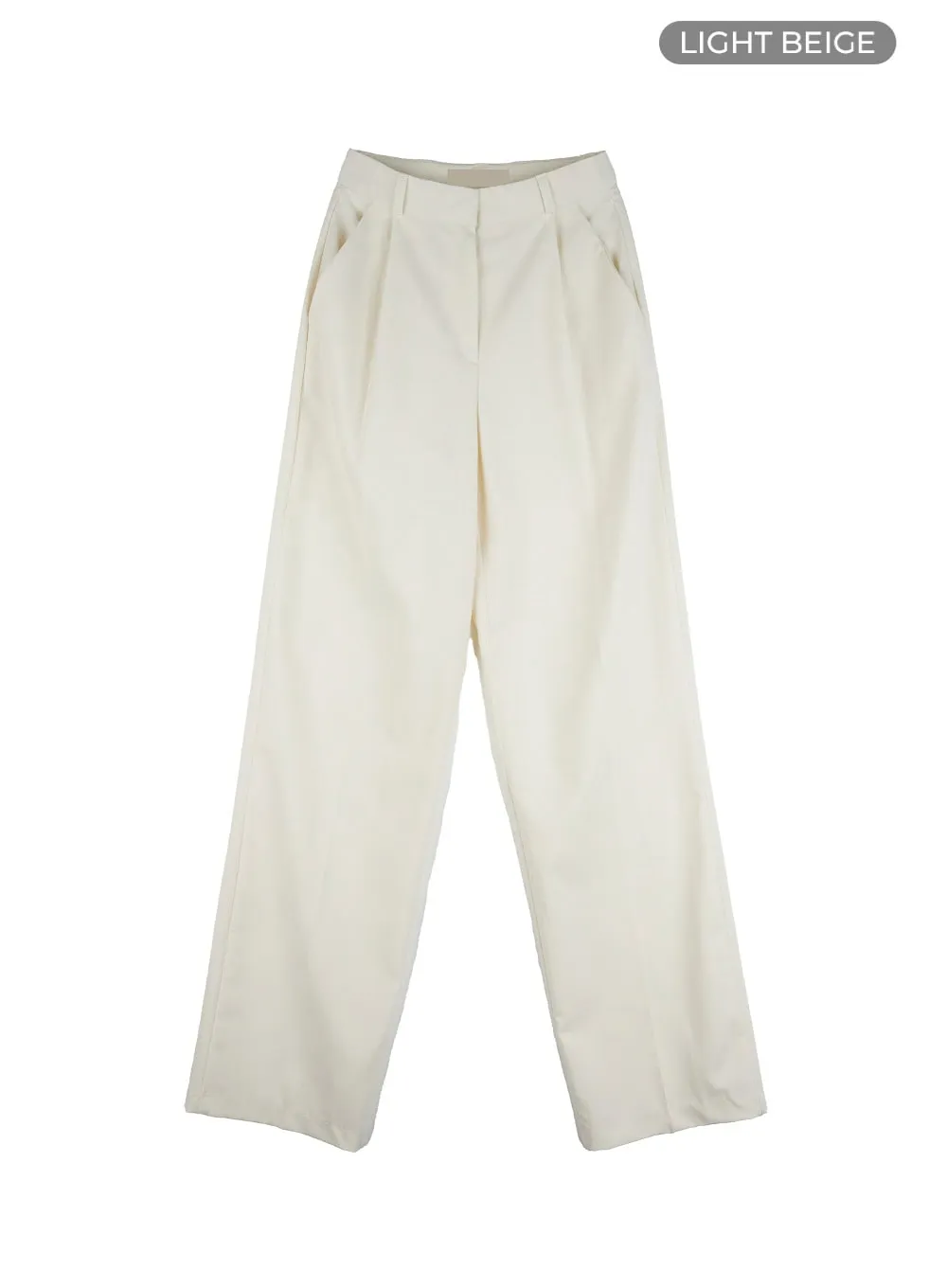 Pintuck Straight Tailored Pants OL411