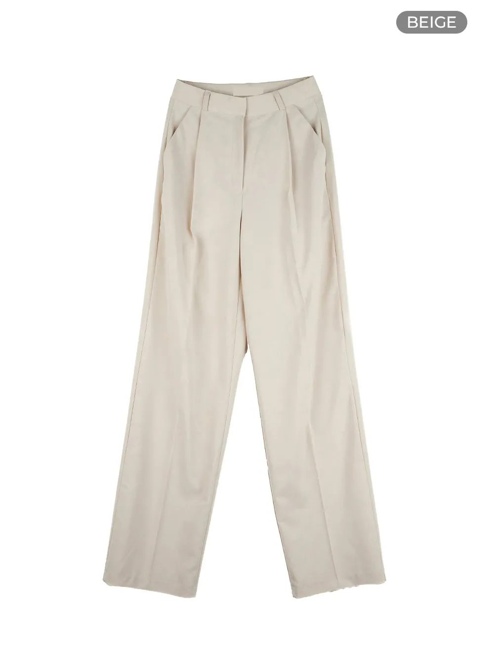 Pintuck Straight Tailored Pants OL411