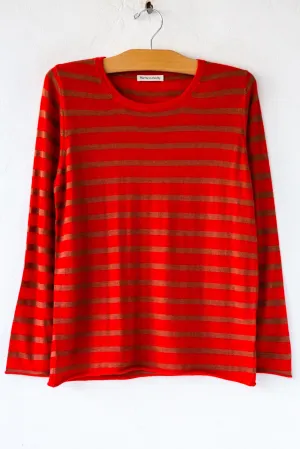 Stripe Cashmere L/S Tee