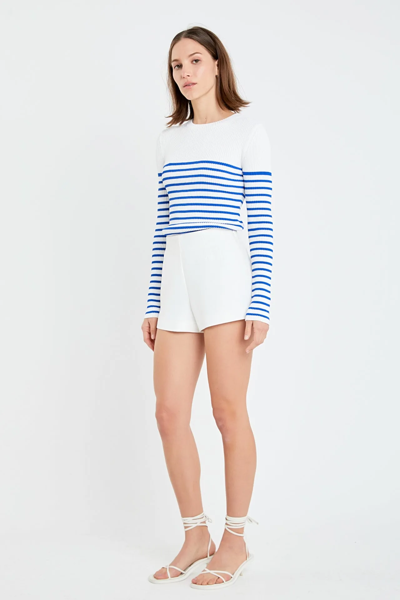 Stripe Long Sleeve Knit Top