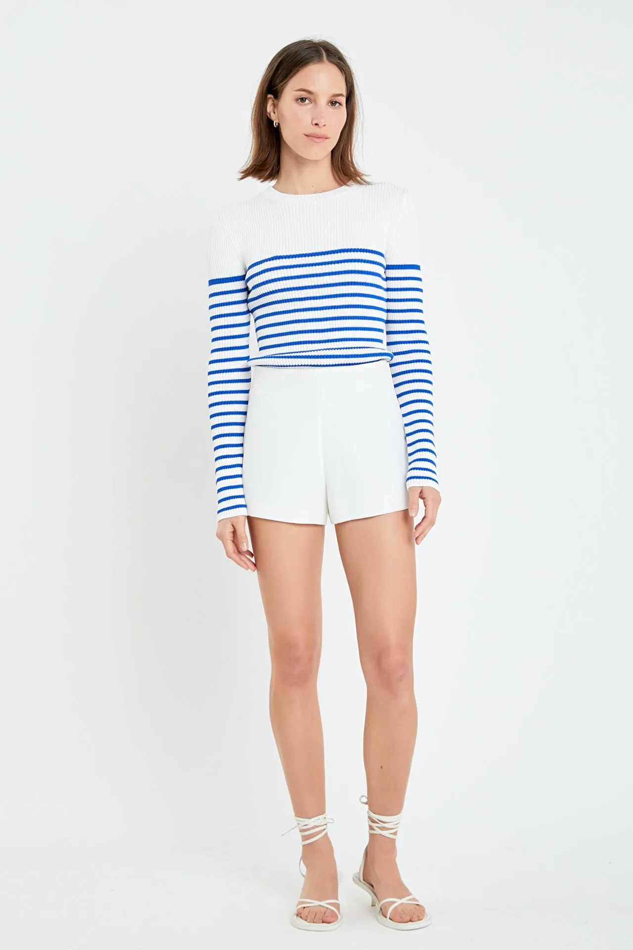 Stripe Long Sleeve Knit Top