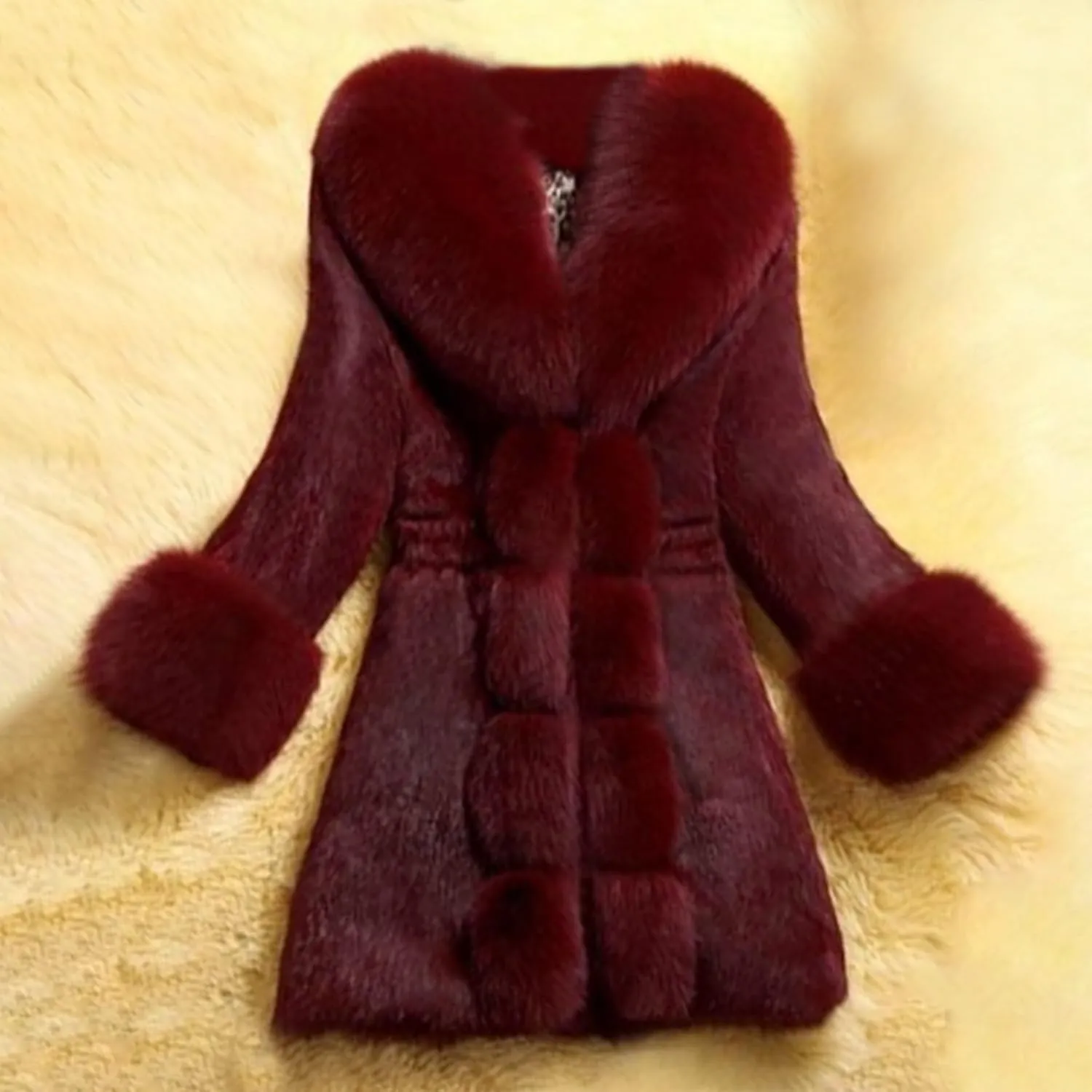Winter Thicken Coats for Women Plus Size Furry Fleece Faux Fur Jackets Dressy Casual Parka Long Trench Coats Cardigan