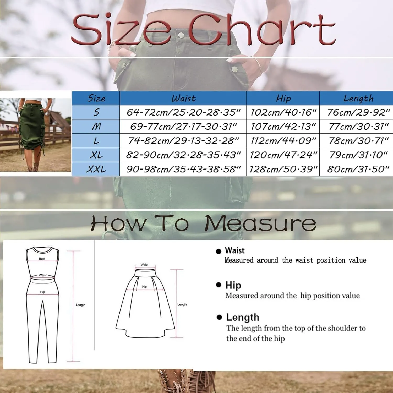 Women Baggy Parachute Skirt Comfy Casual Cotton Y2k Cargo Maxi Long Skirt 2024