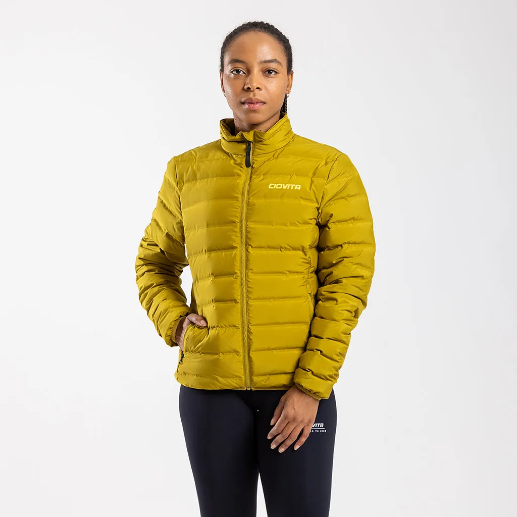 Women's Down Puffer Jacket (Mustard)