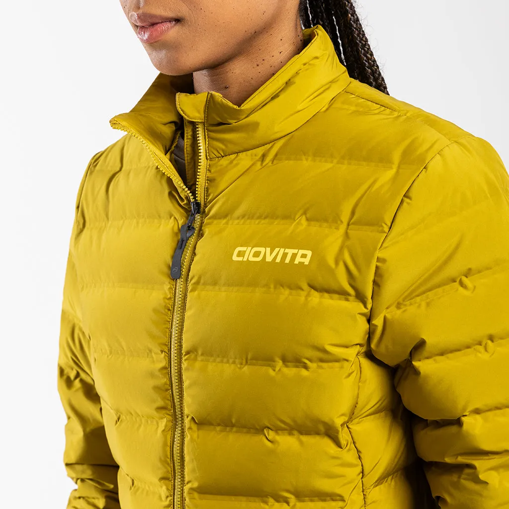 Women's Down Puffer Jacket (Mustard)
