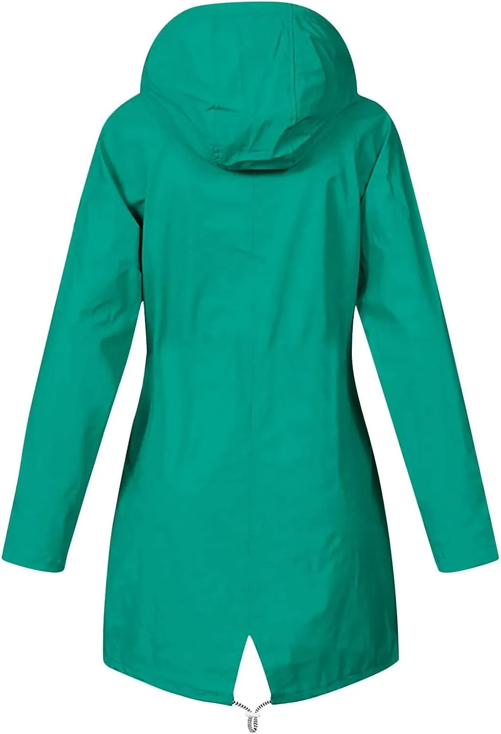 Women's Rain Jacket Waterproof Raincoat Windbreaker Outdoor Trench Coat,S-5XL