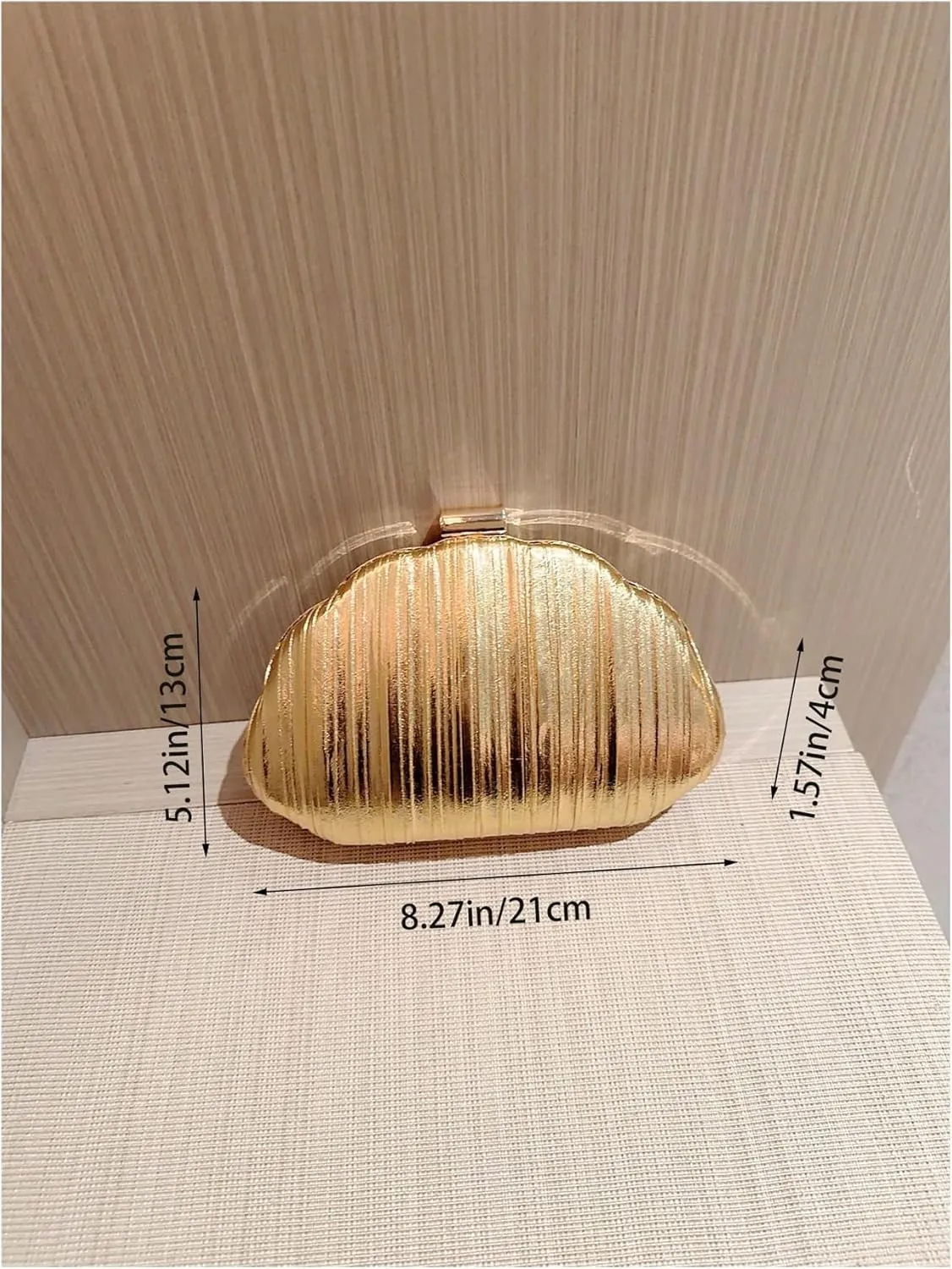 Women's Sparkly Metallic Clutch Evening Bags Cloud Box Handbags Chain Strap Wedding Party Shoulder Purses