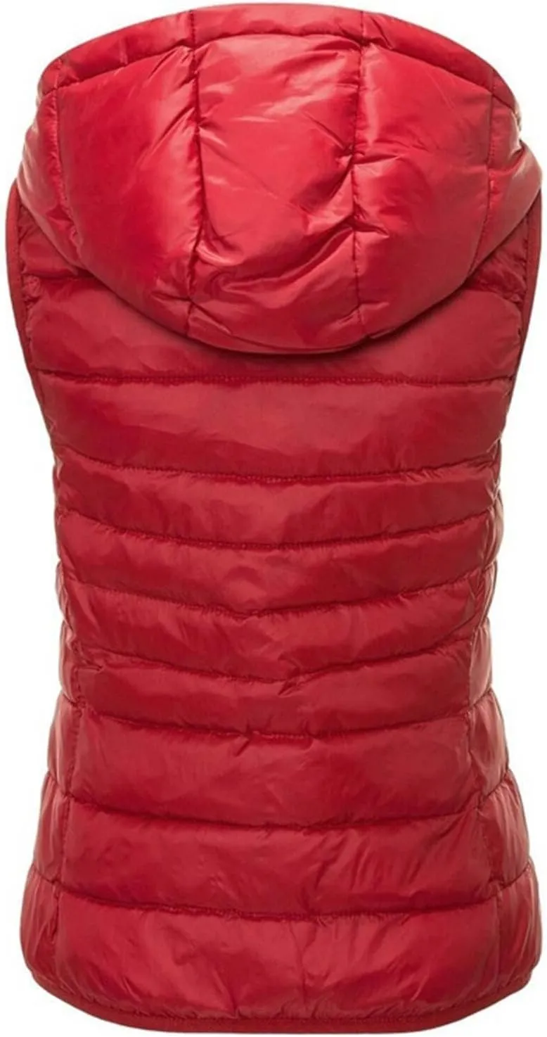Women's Vests for Fall Winter Lightweight Hooded Vest Warm Coats Sleeveless Down Jacket Water Resistant Puffer Vest