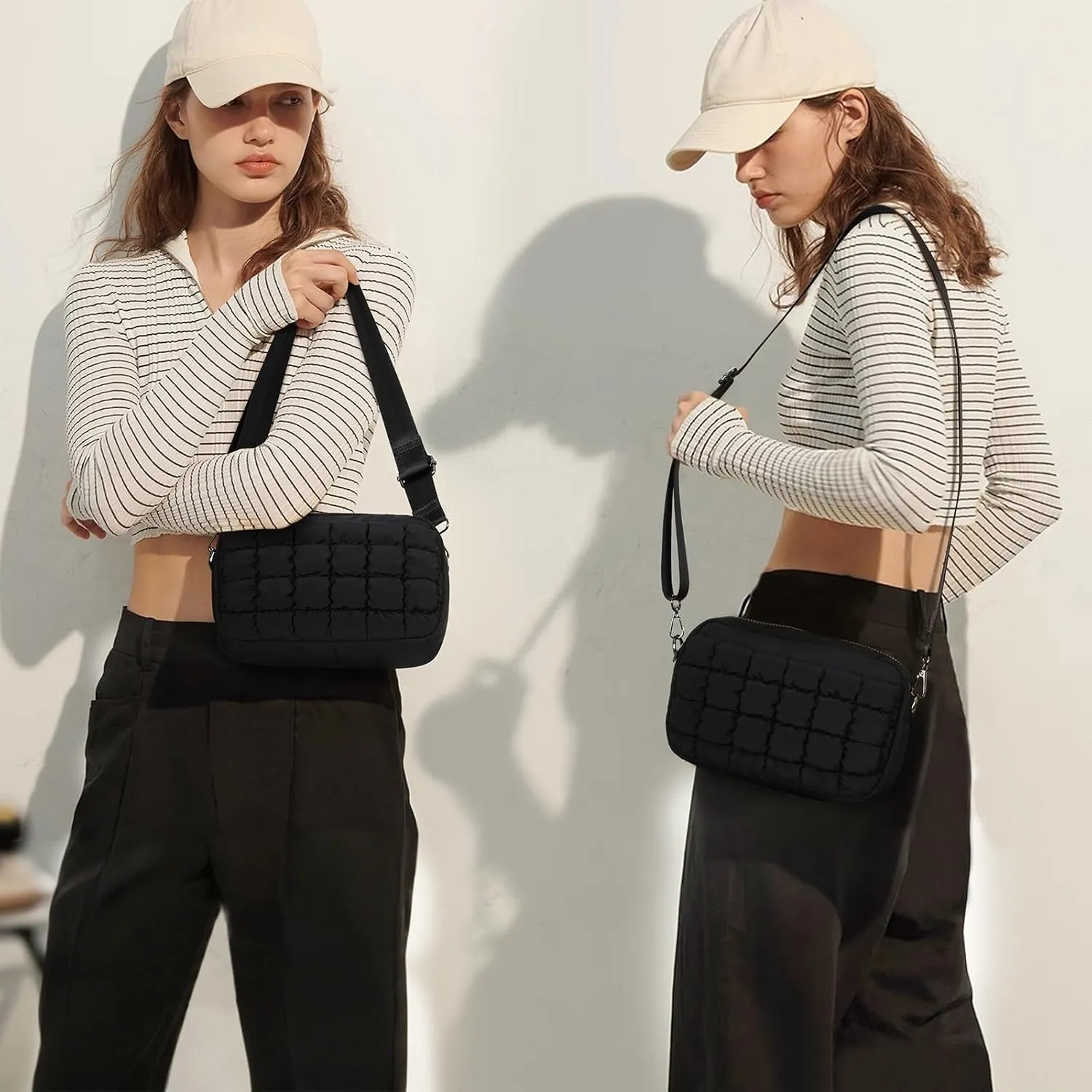 YFGBCX Crossbody Bags for Women Puffer Bag Quilted Purse Lightweight Puffy Shoulder Bag Crossbody Purse